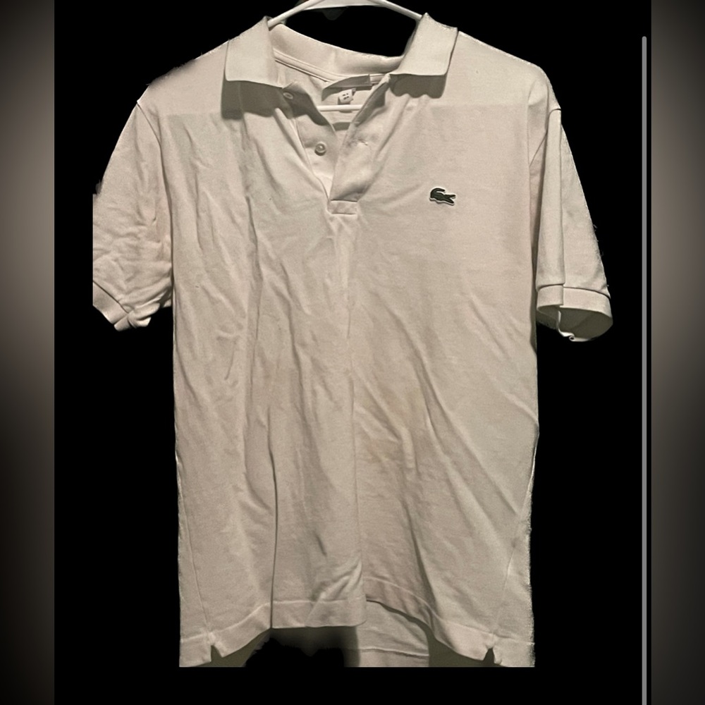 Size M women, white two Buttons shirt from Lacoste 🐊
